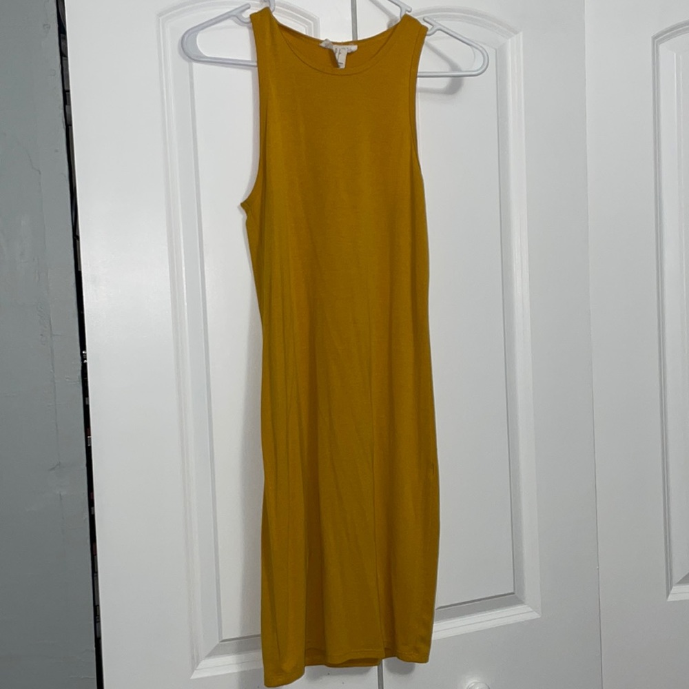 Yellow mini dress